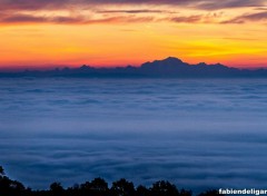  Nature matin sur mont blanc