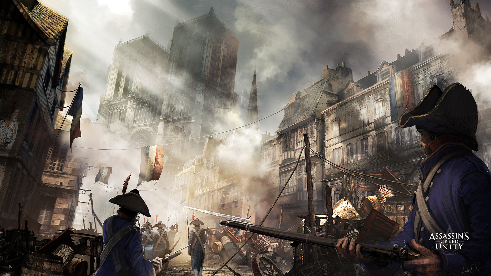 Fonds d'cran Jeux Vido Assassin's Creed : Unity ACU Notre Dame UnderSiege