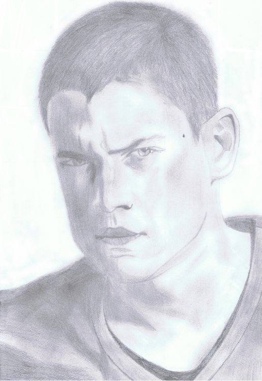 Wallpapers Art - Pencil Portraits Wentworth Miller