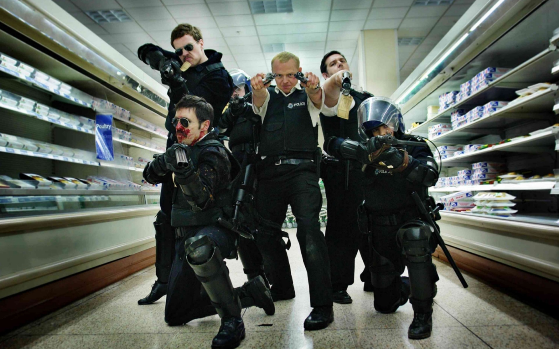 Fonds d'cran Cinma Hot Fuzz 