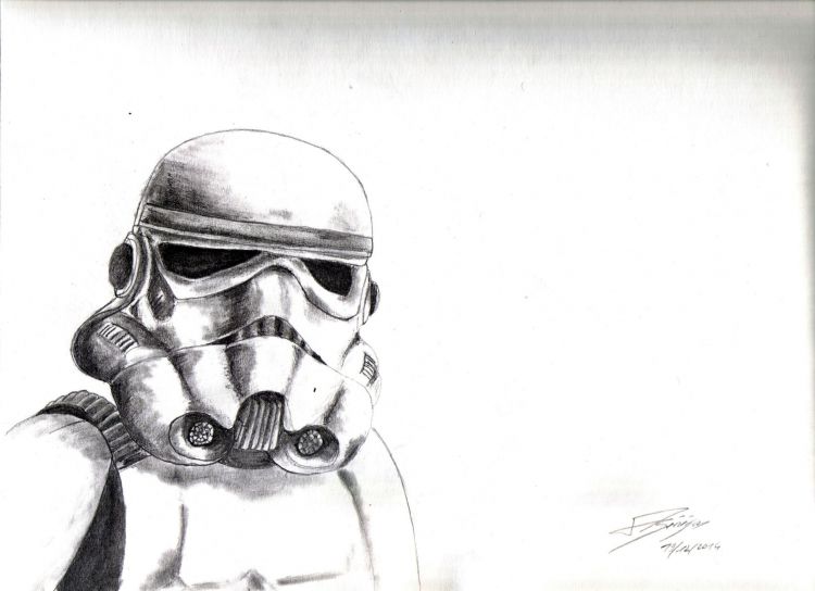 Wallpapers Art - Pencil Movies - TV Soaps storm trooper