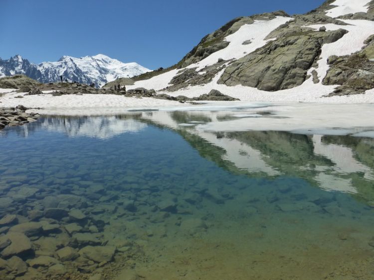 Fonds d'cran Nature Montagnes Lac blanc Chamonix