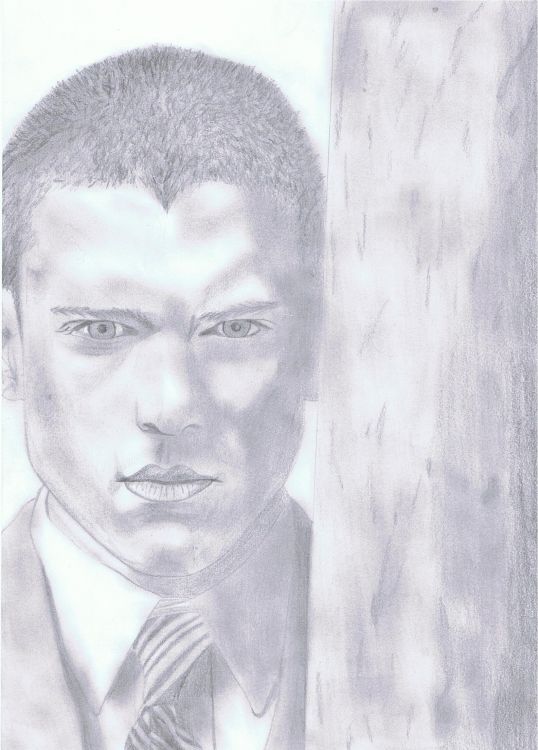 Wallpapers Art - Pencil Portraits Wentworth Miller