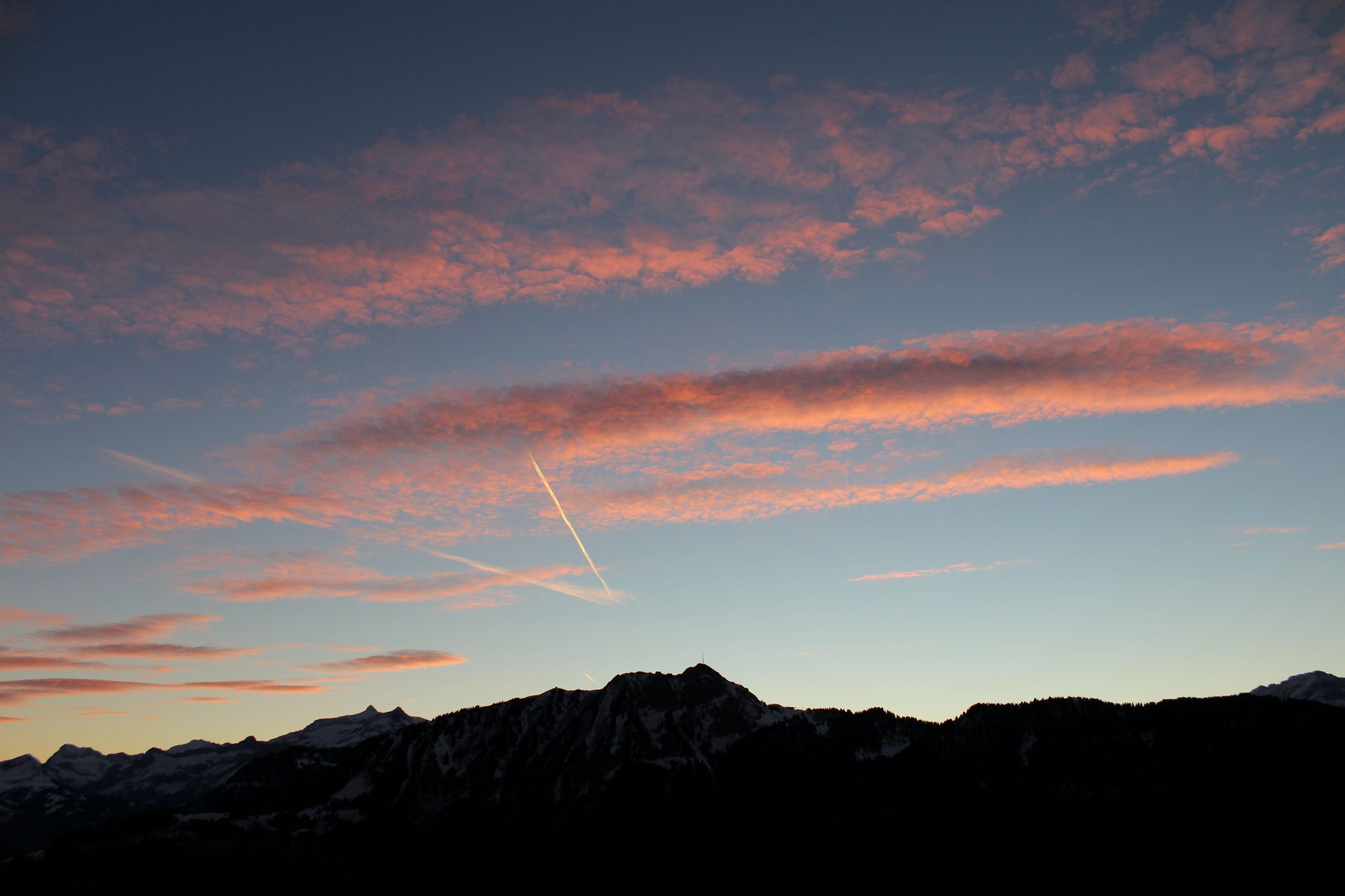 Wallpapers Nature Mountains Leysin lever du jour 3372