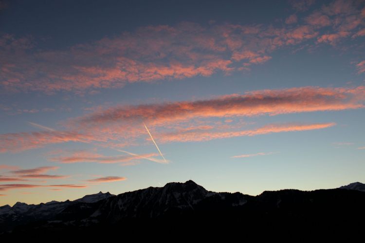 Wallpapers Nature Mountains Leysin lever du jour 3372