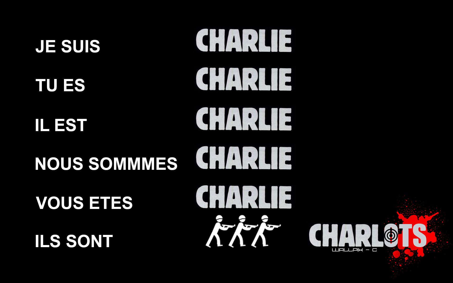 Fonds d'cran Hommes - Evnements Actualit charlie hebdo