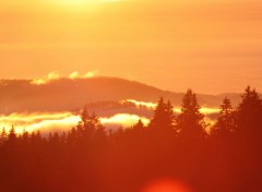 Fonds d'cran Nature coucher de soleil sur le balon d'alsace