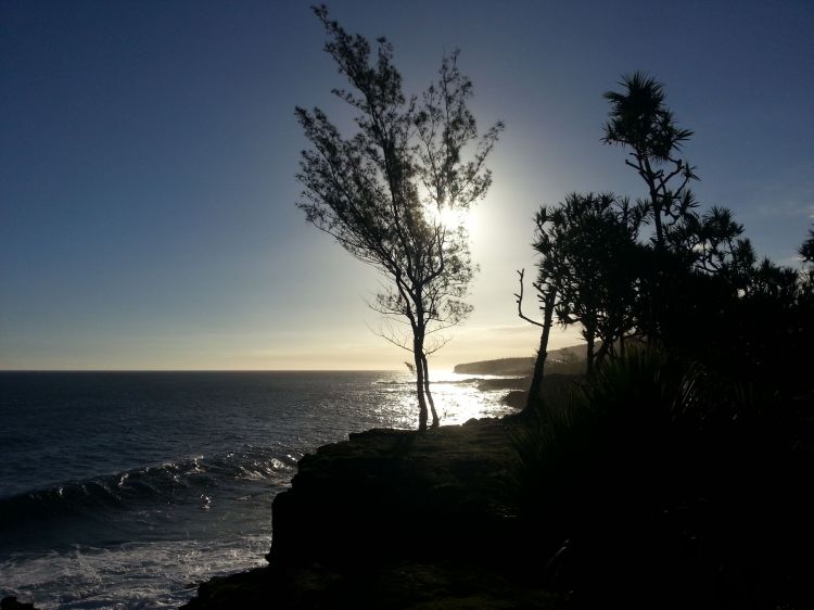 Fonds d'cran Nature Mers - Ocans - Plages Coucher de Soleil