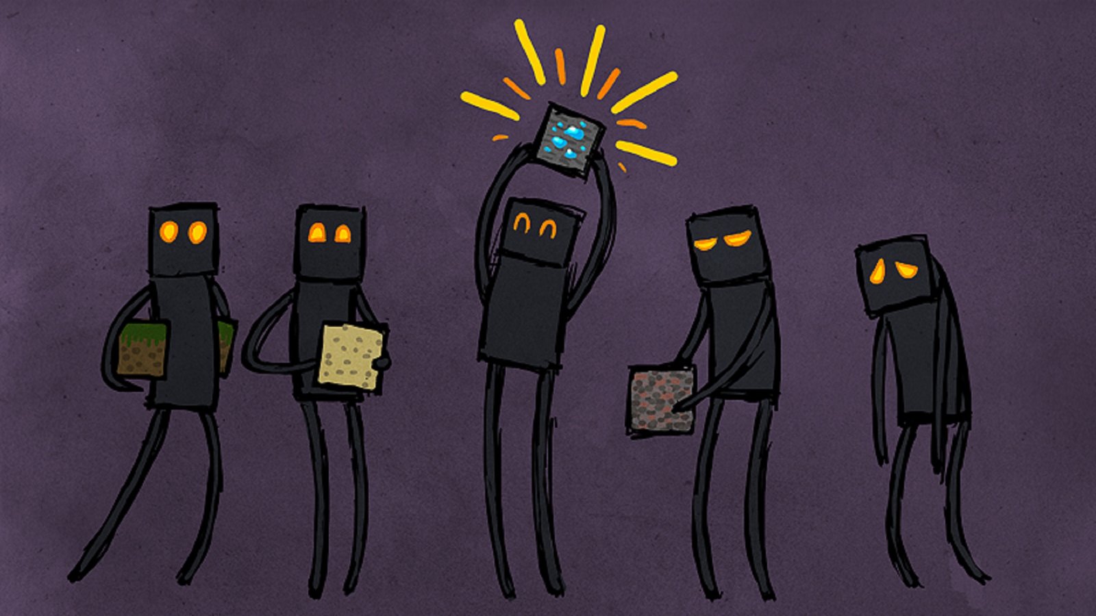 Wallpapers Video Games Minecraft Enderman