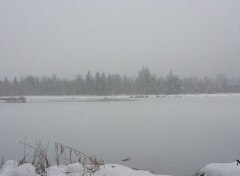  Nature Lac gelé sous la neige