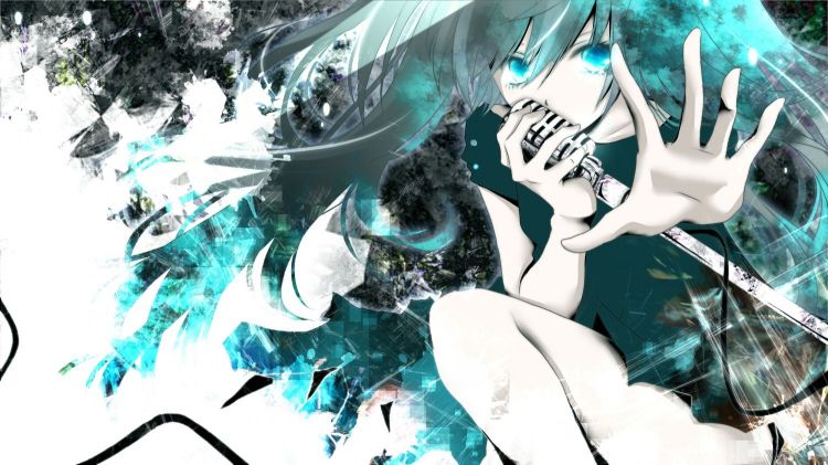 Fonds d'cran Manga Vocalods Miku Hatsune