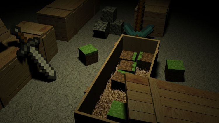 Fonds d'cran Jeux Vido Minecraft Minecraft - Blocs