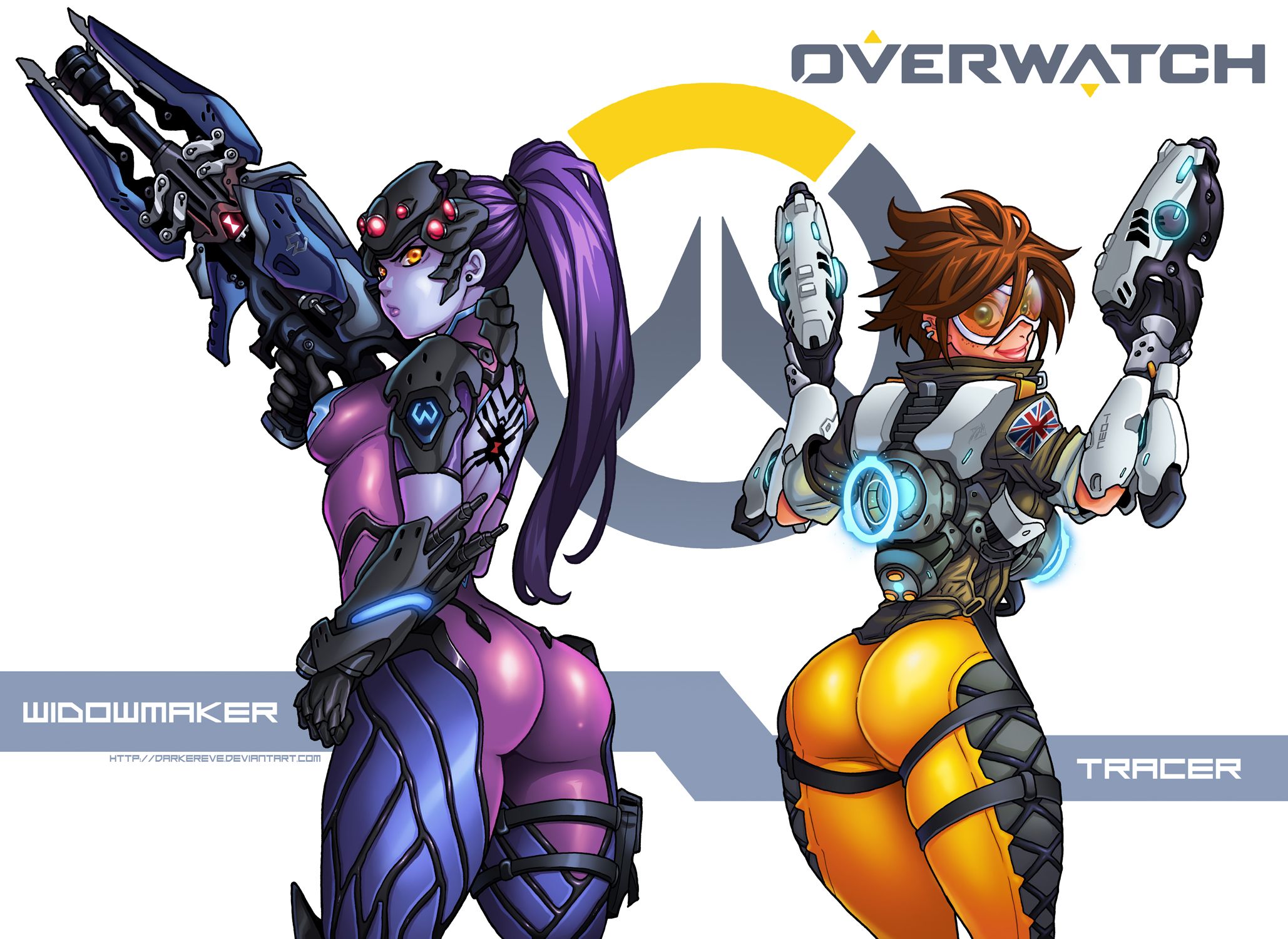 Fonds d'cran Jeux Vido Overwatch Tracer and Widowmaker