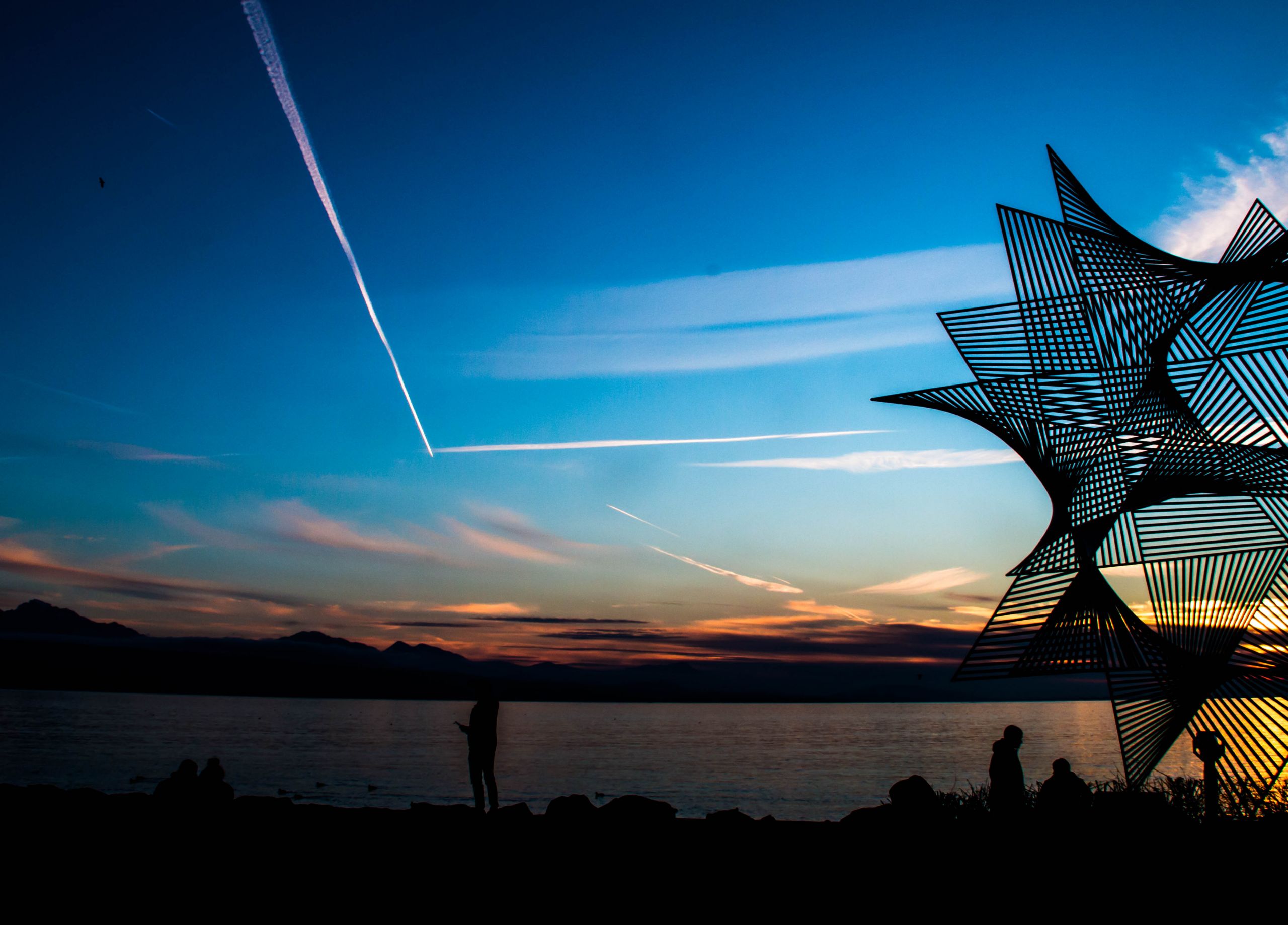 Wallpapers Trips : Europ Switzerland Sculpture Angel DUARTE - Lausanne