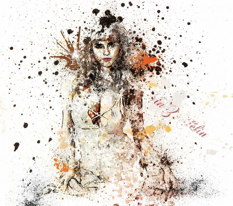 Wallpapers Digital Art Women - Femininity Splatter Emma