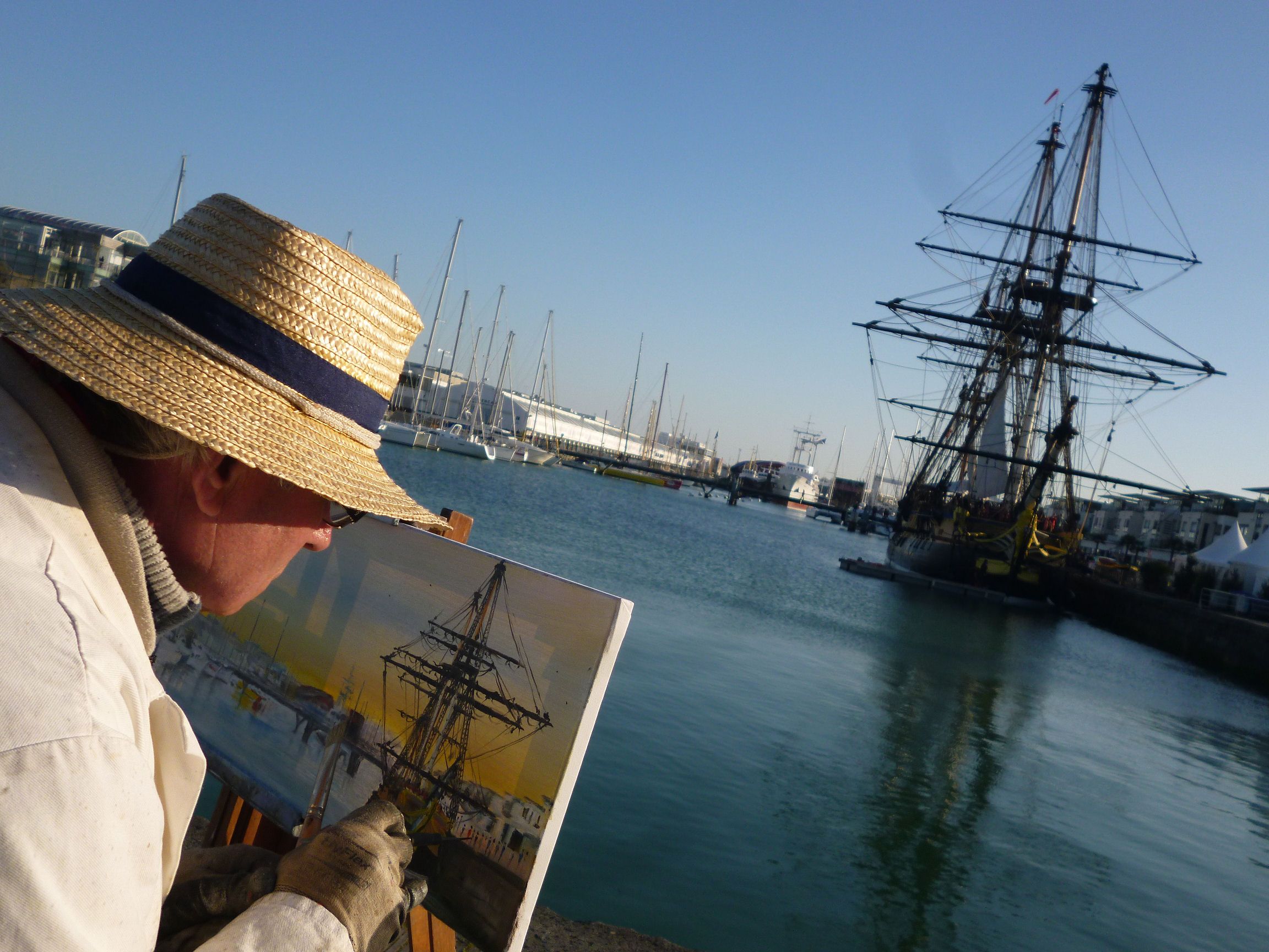 Fonds d'cran Bateaux Voiliers L'Hermione  la Rochelle