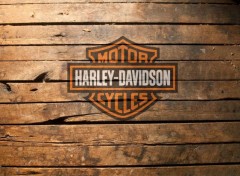  Motorbikes logo Harley-Davidson noir et orange