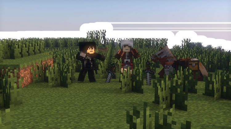 Fonds d'cran Jeux Vido Minecraft guérrière