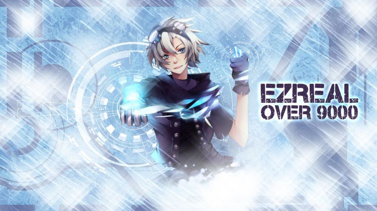 Fonds d'cran Jeux Vido League of Legends - Clash of Fates Ezreal Over 9000