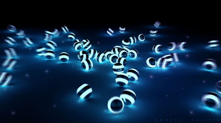 Wallpapers Digital Art 3D - Cinema 4D boules lumineuses