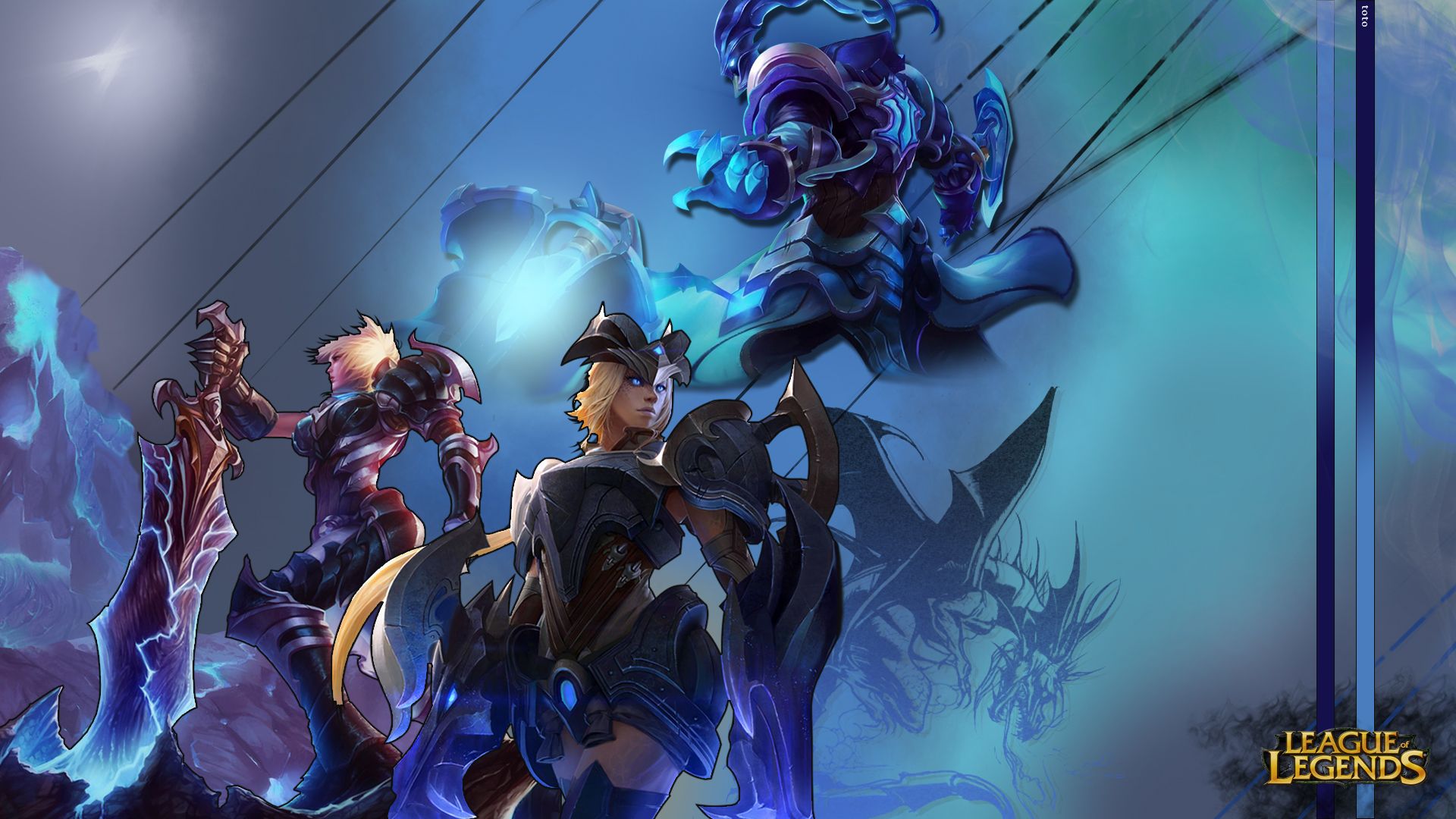 Fonds d'cran Jeux Vido League of Legends - Clash of Fates Fan Art League of Legends Championship skins