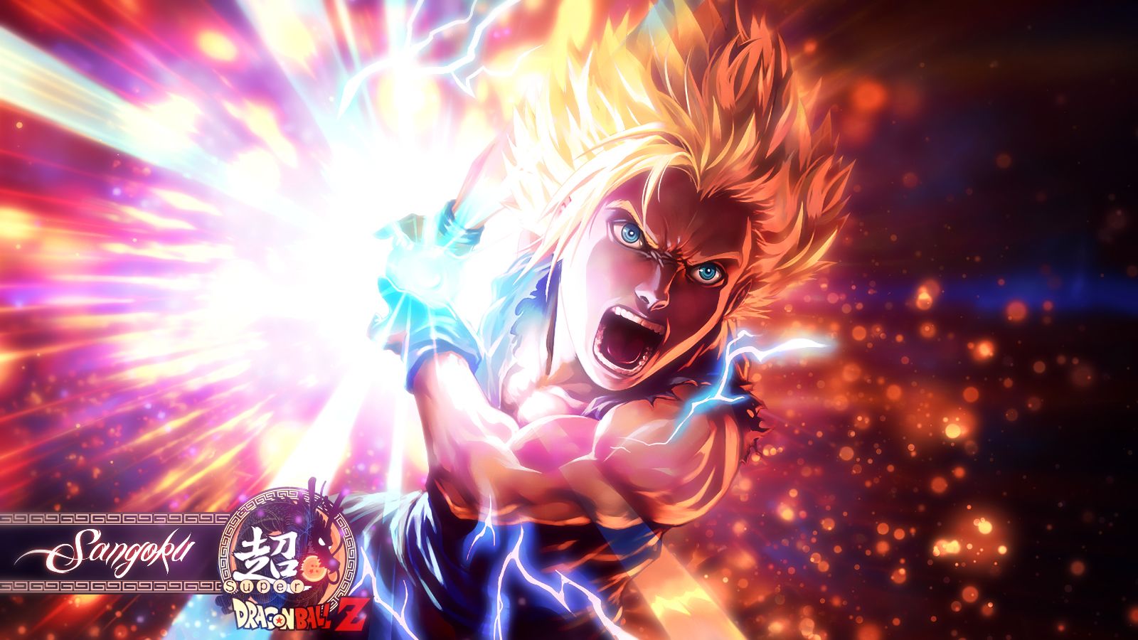 Fonds d'cran Manga Dragon Ball Z Sangoku Super saiyan 2