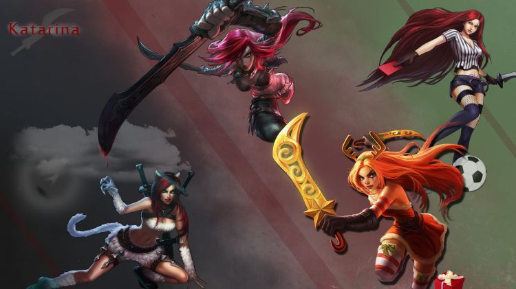 Fonds d'cran Jeux Vido League of Legends - Clash of Fates FAN ART Katarina