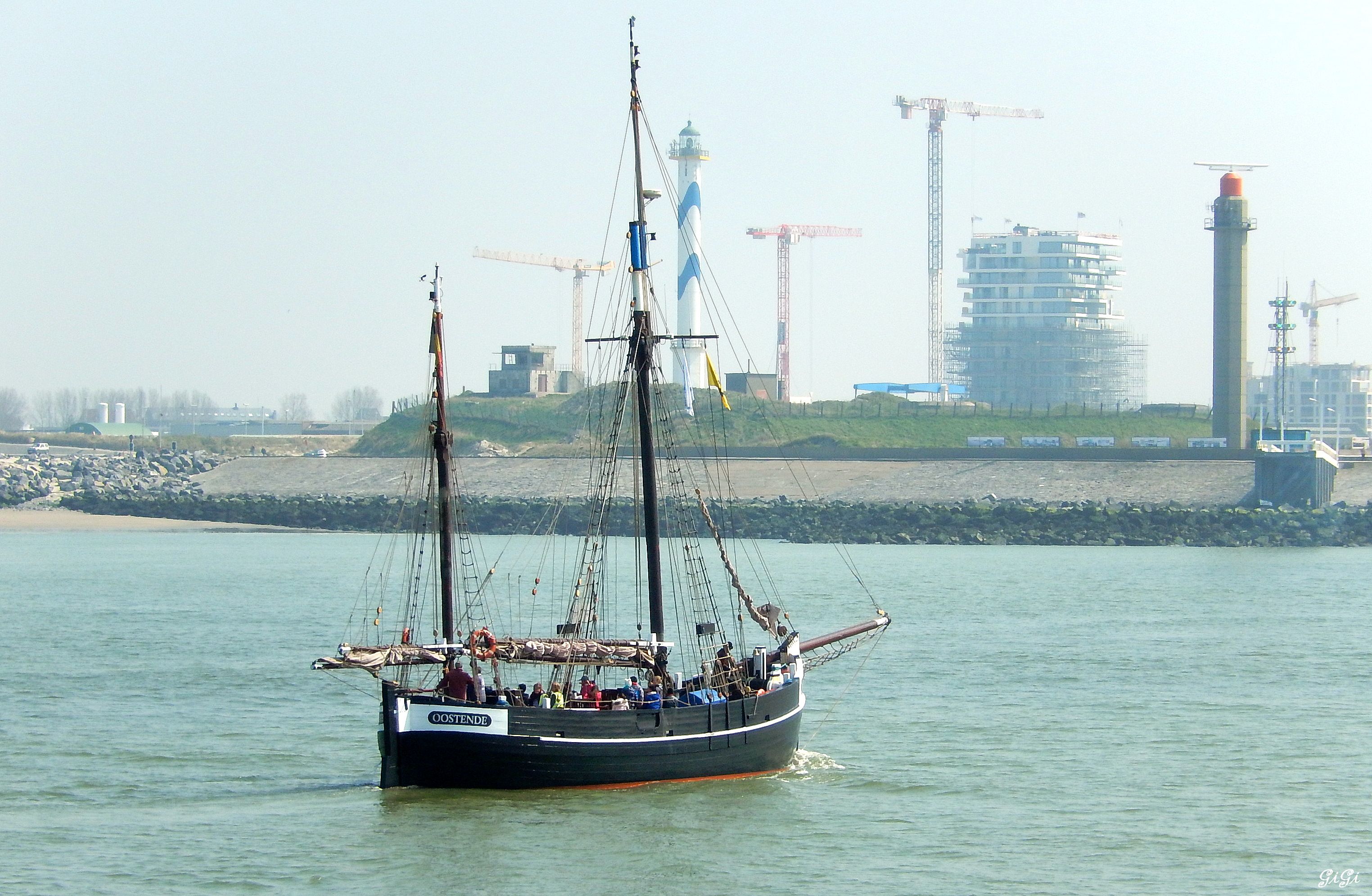 Wallpapers Boats Sailboats Mer du Nord (Belgique)