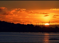  Nature Coucher de soleil sur le port