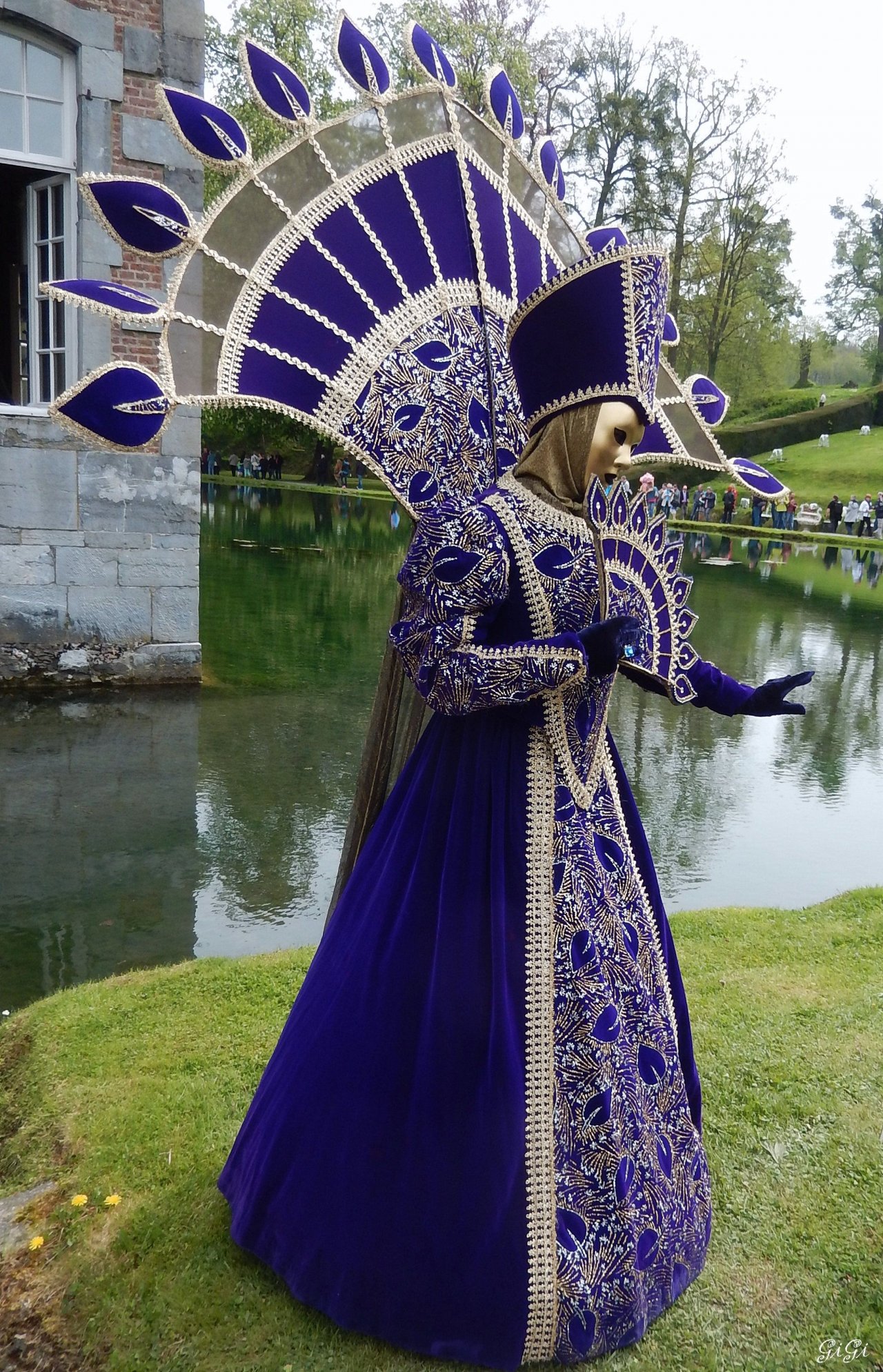 Fonds d'cran Hommes - Evnements Carnavals - Costumes Costums Vnitiens aux Jardins d'Annevoie (2015)