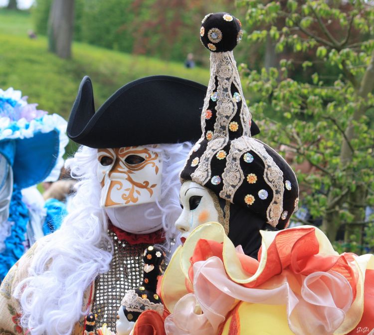 Wallpapers People - Events Carnivals - Outfits Costums Vnitiens aux Jardins d'Annevoie (2015)