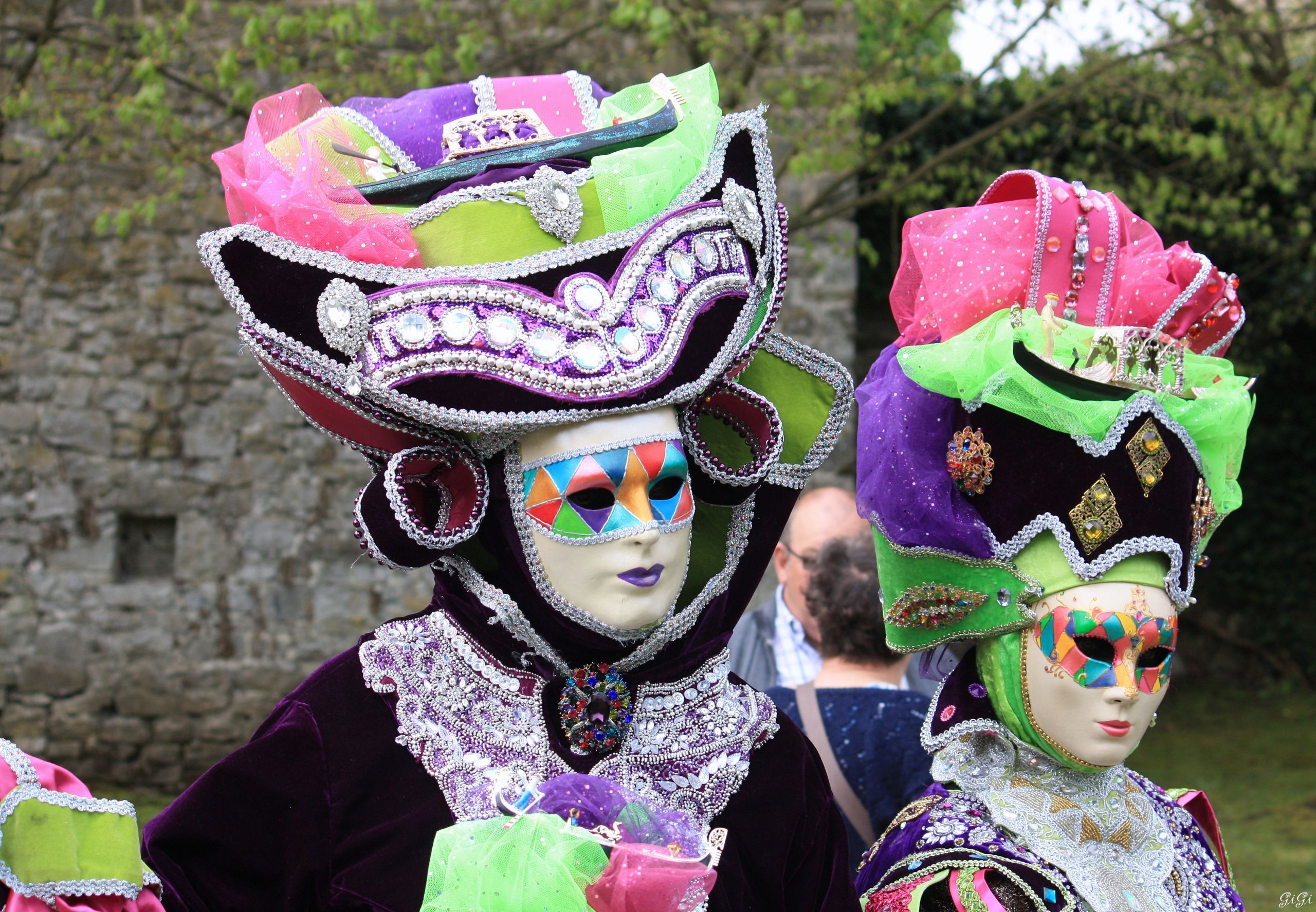 Fonds d'cran Hommes - Evnements Carnavals - Costumes Costums aux Jardins d'Annevoie (2015)