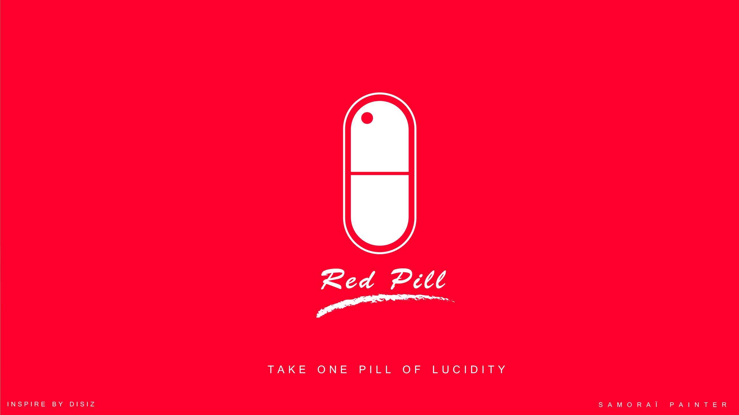 Fonds d'cran Art - Numrique 3D red pill logo