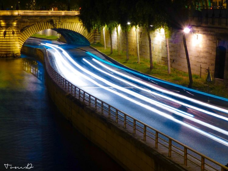 Fonds d'cran Constructions et architecture Routes - Autoroutes Traines de lumire