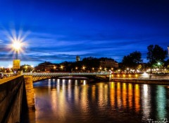  Constructions and architecture La Seine de nuit.