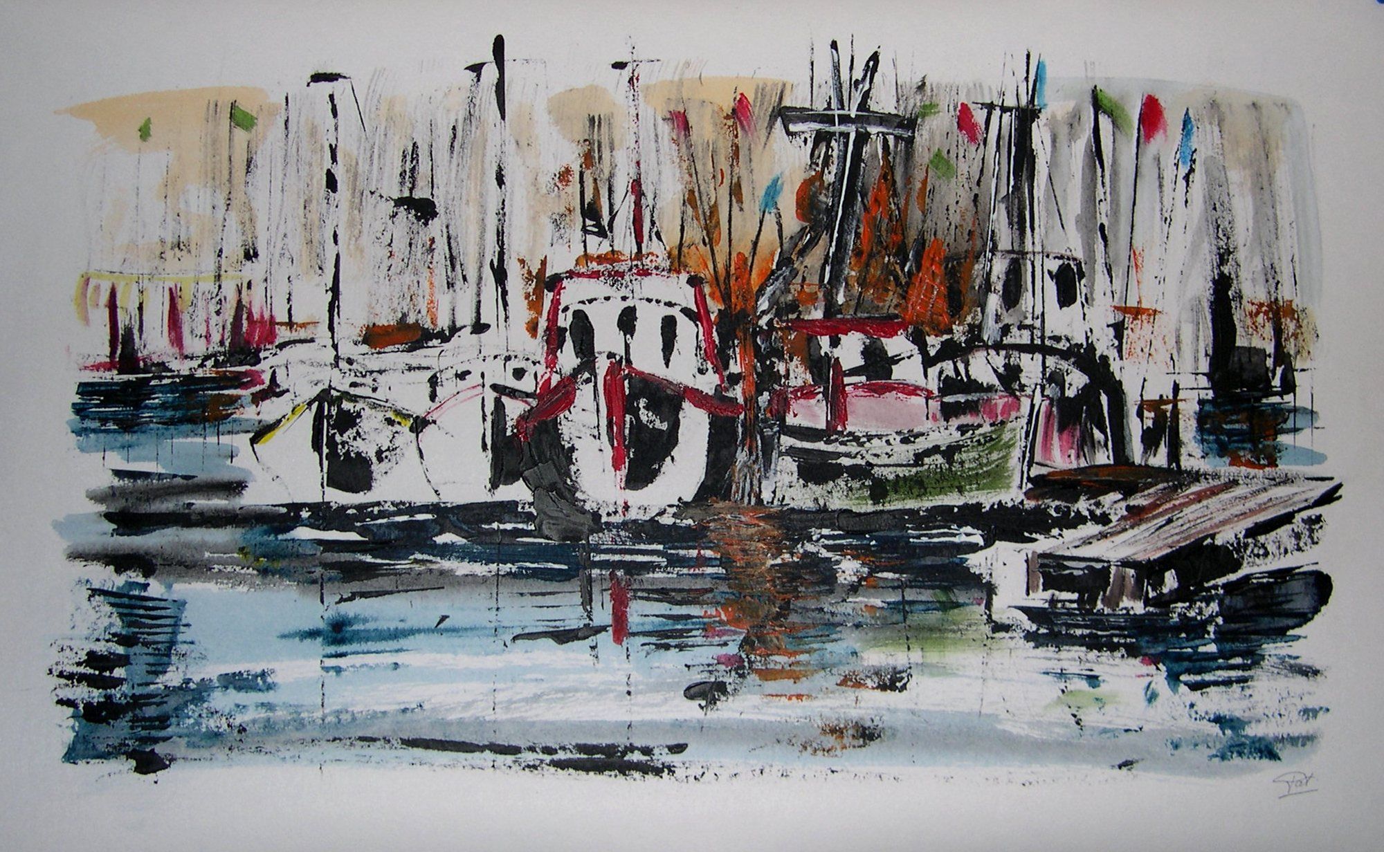 Fonds d'cran Art - Peinture Marine et port de pche Pat29730.free.fr 