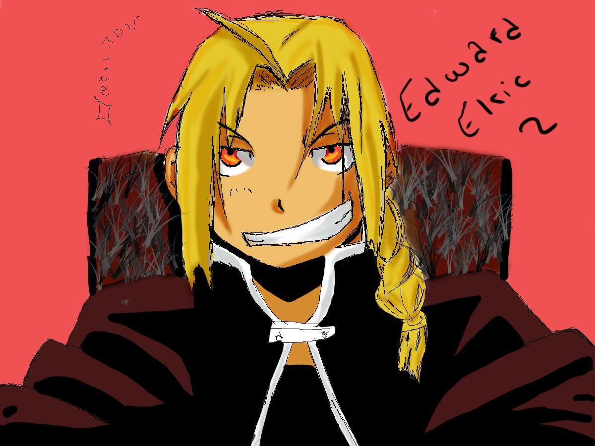 Fonds d'cran Art - Numrique Manga Edward Elric de Full Metal Alchemist 