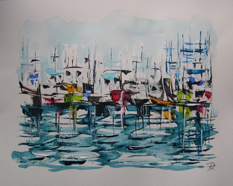 Fonds d'cran Art - Peinture Marine et port de pche Pat29730.free.fr 