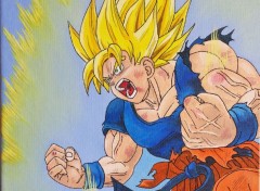  Art - Painting Goku Super saiyan