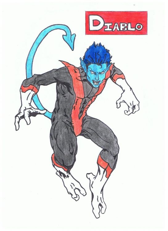 Fonds d'cran Art - Crayon BDs - X-Men Nightcrawler