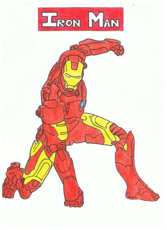 Fonds d'cran Art - Crayon BDs - Iron Man Iron Man