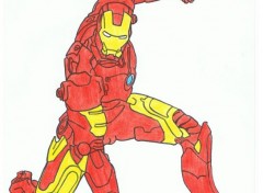  Art - Crayon Iron Man