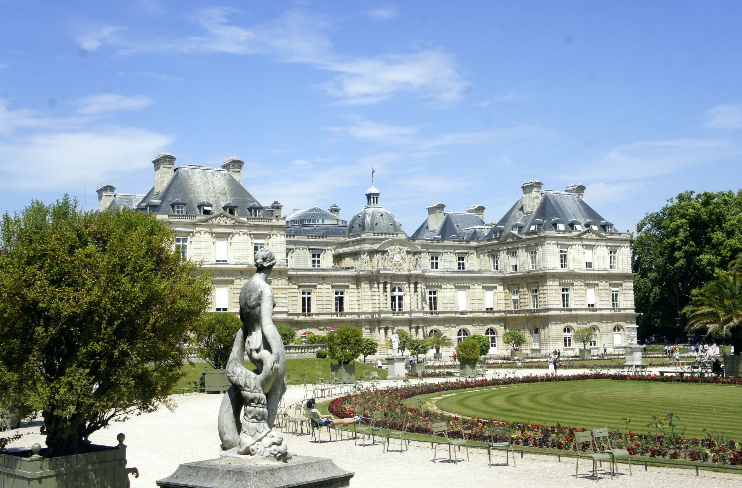 Wallpapers Constructions and architecture Castles - Palace Le jardin et palais du Luxembourg