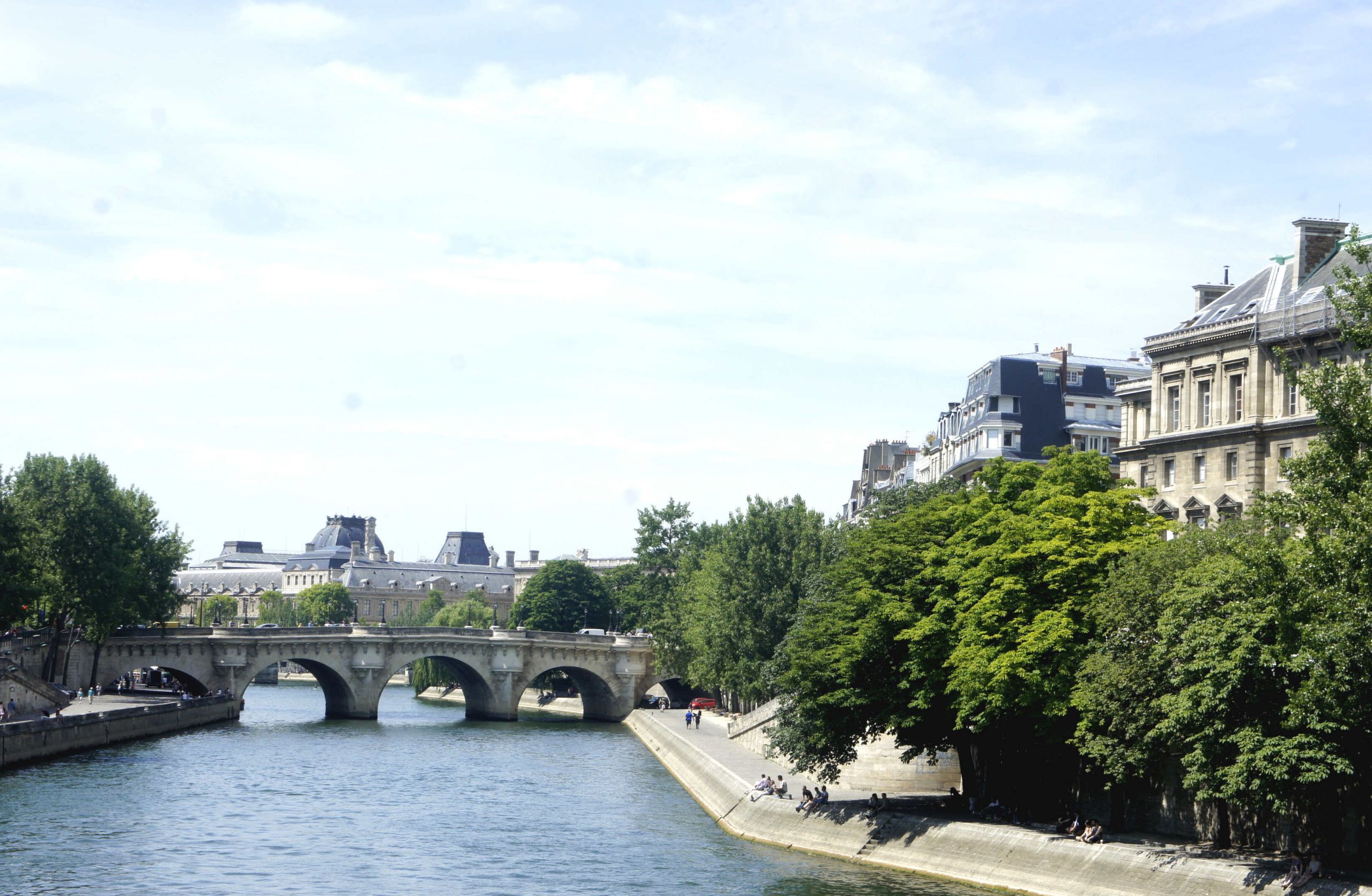 Wallpapers Constructions and architecture Harbours - Docks Promenade  Paris 