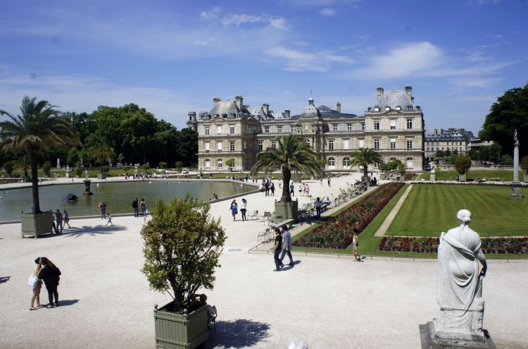 Wallpapers Constructions and architecture Castles - Palace Le jardin et palais du Luxembourg