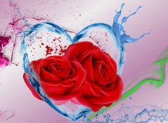  Digital Art Love roses