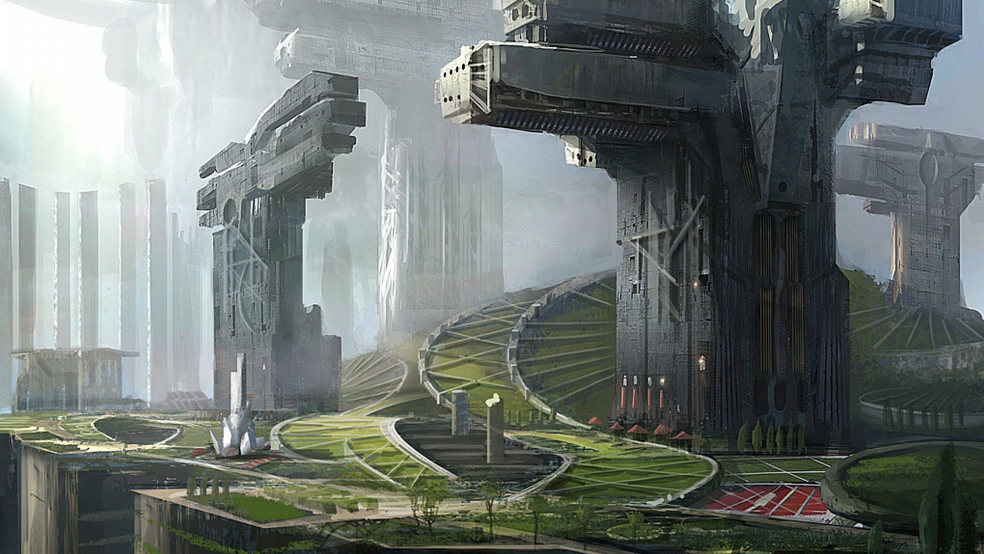 Fonds d'cran Fantasy et Science Fiction Villes futuristes 