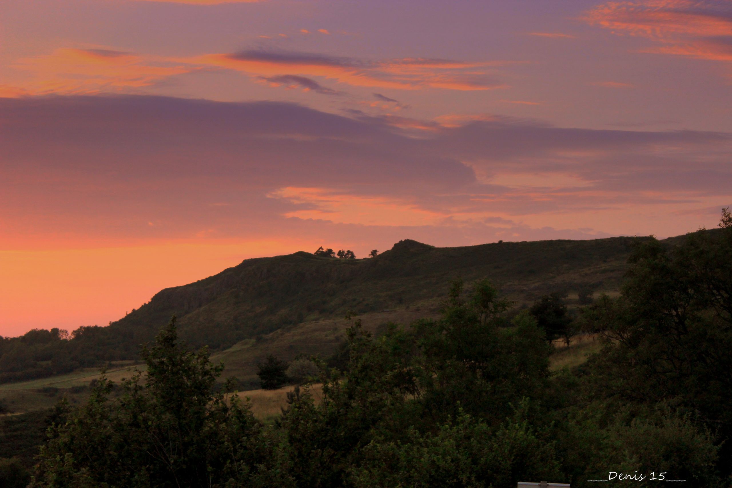 Wallpapers Nature Sunsets and sunrises COUCHER DE SOLEIL EN AUVERGNE-HAUTE LOIRE