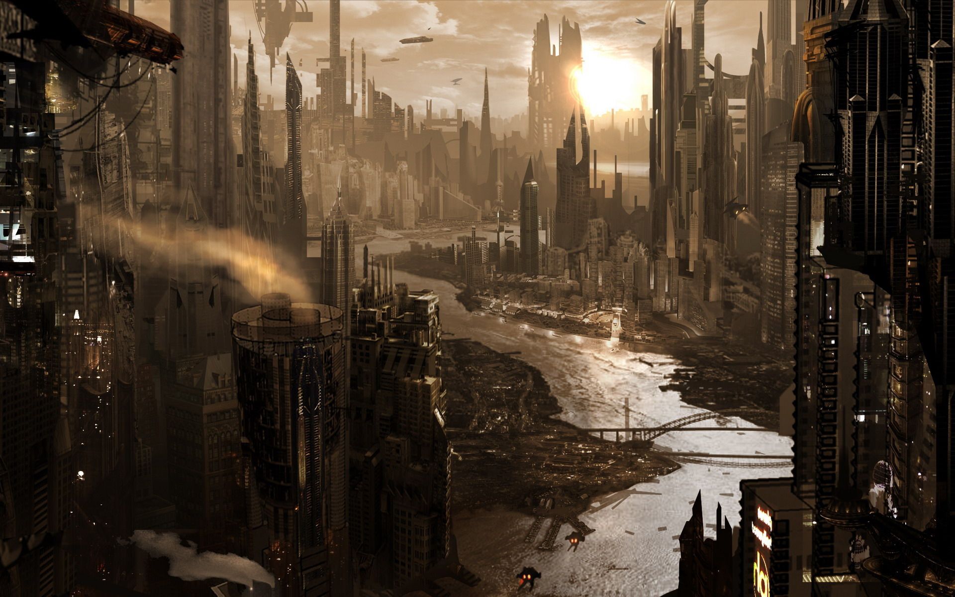 Wallpapers Fantasy and Science Fiction Future cities 