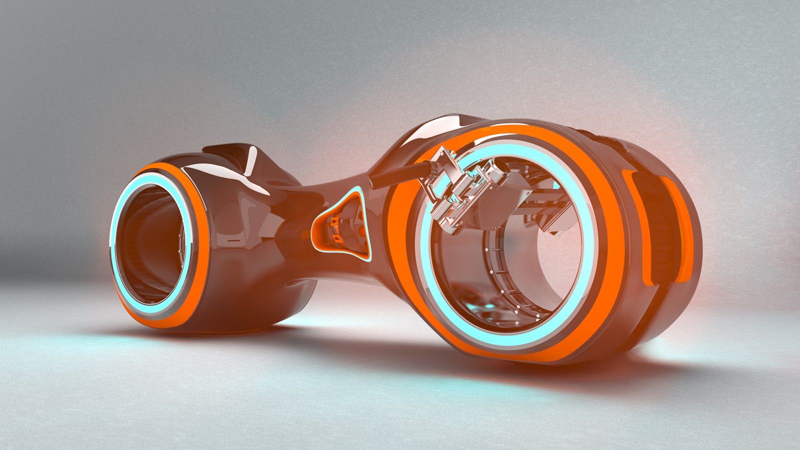 Wallpapers Digital Art 3D - Cinema 4D Orange Tron